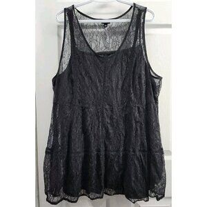 Torrid 2 Piece Tank Set Lace Overlay Size 4